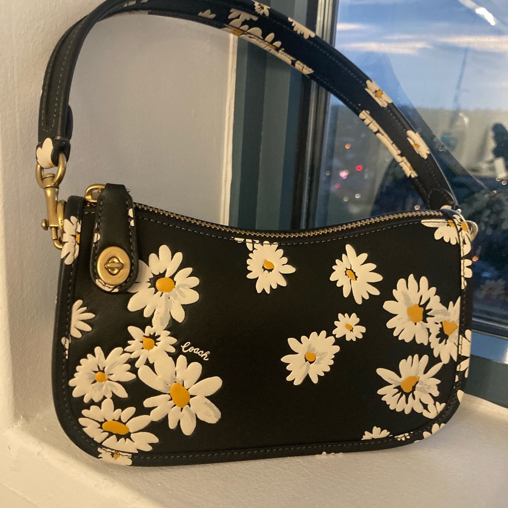 Coach Swinger Floral Shoulder Bag